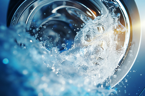 JPG 편집이미지 사람없음 물 파란색 전자제품 깨끗함 빨래 청소 세탁기 드럼세탁기 스플래쉬 편집실사 AI컴퓨터그래픽 AI콘텐츠 자연요소 컬러 컨셉 가사 가전제품 CG 파일형식