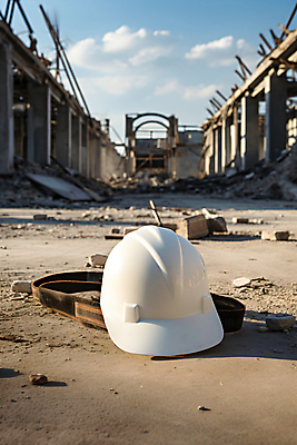 JPG 편집이미지 바닥 안전 사람없음 건설현장 안전모 안전장비 땅 안전제일 산업안전장비 편집실사 AI포토 AI콘텐츠 건설업 장비 헬멧 CG 파일형식