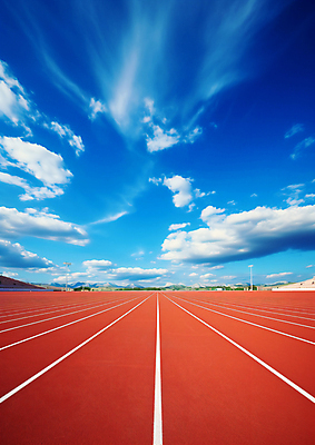 JPG 편집이미지 선 스포츠 하늘 사람없음 운동장 활발 땅 육상스포츠 트랙 러닝 편집실사 AI포토 AI콘텐츠 컨셉 스포츠시설 공간 CG 파일형식