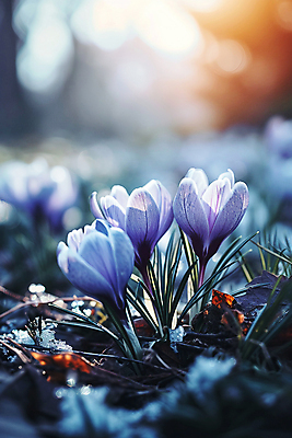 JPG 편집이미지 꽃 잎 자연 사람없음 환경 보라색 분위기 디지털합성 사프란 편집실사 AI포토 AI콘텐츠 식물 컬러 컨셉 향신료 CG 생태계 파일형식