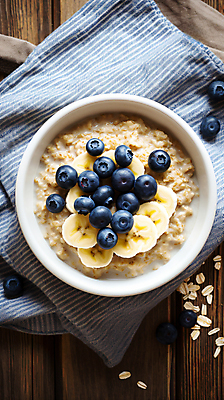 JPG 편집이미지 그릇 다이어트 단면 바나나 사람없음 천 디지털합성 블루베리 나무바닥 슬라이스 식단 건강식 다이어트음식 오트밀 귀리 오버나이트오트밀 편집실사 AI포토 AI콘텐츠 식기 음식 과일 곡류 바닥 건강 직물 CG 파일형식