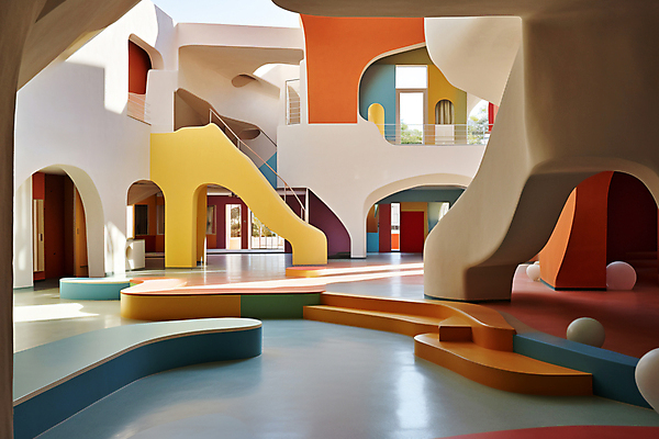 JPG 편집이미지 창문 놀이 실내 사람없음 울타리 인테리어 햇빛 계단 공간 원형 디지털합성 키즈카페 편집실사 AI포토 AI콘텐츠 도형 디자인 내부 담장 태양 카페 CG 파일형식