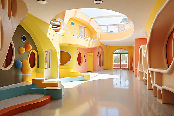 JPG 편집이미지 의자 창문 놀이 실내 그림자 사람없음 울타리 인테리어 햇빛 노란색 계단 공간 디지털합성 키즈카페 편집실사 AI포토 AI콘텐츠 디자인 컬러 가구 내부 담장 태양 카페 CG 파일형식