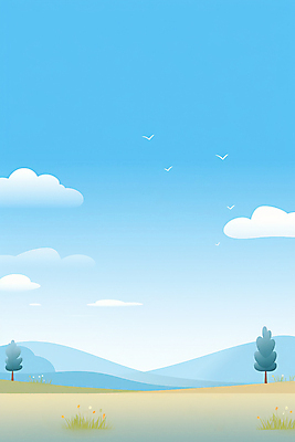 JPG 나무 구름 꽃 백그라운드 일러스트 자연 조류 하늘 산 풍경 초원 사람없음 맑음 편안함 국내일러스트 AI일러스트 AI콘텐츠 자연요소 식물 동물 날씨 감각 생태계 파일형식