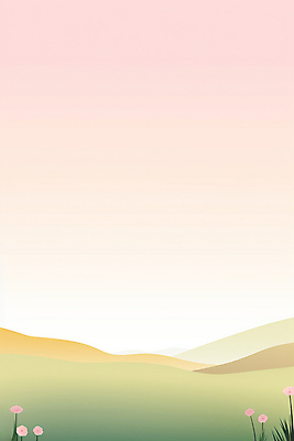 JPG 꽃 백그라운드 일러스트 자연 하늘 산 풍경 초원 사람없음 노을 맑음 편안함 국내일러스트 AI일러스트 AI콘텐츠 자연요소 식물 날씨 감각 생태계 파일형식