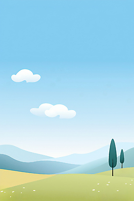 JPG 나무 구름 꽃 백그라운드 일러스트 자연 하늘 산 풍경 초원 사람없음 맑음 편안함 국내일러스트 AI일러스트 AI콘텐츠 자연요소 식물 날씨 감각 생태계 파일형식