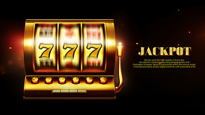 PSD 편집이미지 버튼 사람없음 빛 반짝임 어둠 기계 금색 도박 카지노 슬롯머신 잭팟 이미지편집 컬러 모션 파일형식