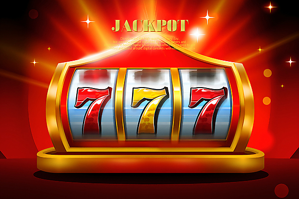 PSD 편집이미지 버튼 사람없음 빨간색 빛 반짝임 어둠 기계 금색 도박 카지노 슬롯머신 잭팟 이미지편집 컬러 모션 파일형식