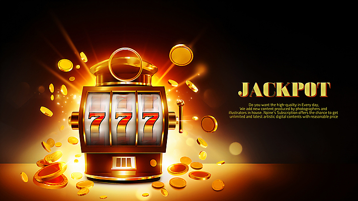 PSD 편집이미지 버튼 사람없음 빨간색 빛 반짝임 동전 어둠 기계 금색 도박 카지노 보케 슬롯머신 잭팟 이미지편집 컬러 돈 모션 파일형식