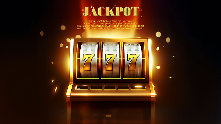 PSD 편집이미지 버튼 사람없음 빛 반짝임 어둠 기계 금색 도박 카지노 슬롯머신 잭팟 이미지편집 컬러 모션 파일형식