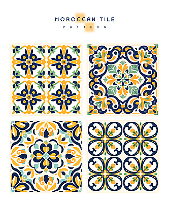 도형 문양 무늬 패턴 일러스트 추상 사람없음 초록색 노란색 사각형 타일 정사각형 기하학 복잡 국내일러스트 AI파일 컬러 컨셉 파일형식 벡터