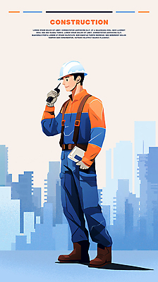 전신 PSD 남자 건축 일러스트 노동자 공사 한명 빌딩 성인 건물 태블릿 작업 안전모 무전기 안전조끼 현장직 성인남자한명만 건설근로자 국내일러스트 직업 1 건축물 무선통신 건설업 사람 전자제품 스마트기기 헬멧 안전장비 남자한명만 성인남자만 파일형식