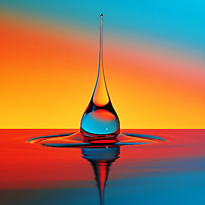 JPG 편집이미지 물결 백그라운드 사람없음 물 컬러풀 반사 물방울 투명 광 이미지편집 편집실사 AI컴퓨터그래픽 AI콘텐츠 자연요소 컬러 CG 파일형식