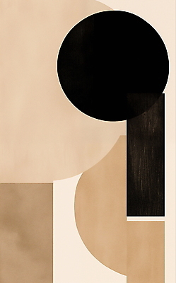 JPG 도형 디자인 일러스트 추상 수채화 미술 사람없음 검은색 혼합 베이지색 미니멀 국내일러스트 AI일러스트 AI콘텐츠 컬러 무늬 문화예술 파일형식