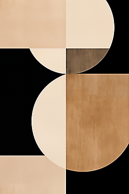 JPG 도형 디자인 일러스트 추상 수채화 미술 사람없음 검은색 혼합 베이지색 미니멀 국내일러스트 AI일러스트 AI콘텐츠 컬러 무늬 문화예술 파일형식