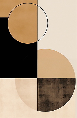 JPG 도형 디자인 일러스트 추상 수채화 미술 사람없음 검은색 혼합 베이지색 미니멀 국내일러스트 AI일러스트 AI콘텐츠 컬러 무늬 문화예술 파일형식