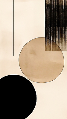 JPG 도형 디자인 일러스트 추상 수채화 미술 사람없음 검은색 혼합 베이지색 미니멀 국내일러스트 AI일러스트 AI콘텐츠 컬러 무늬 문화예술 파일형식