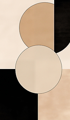 JPG 도형 디자인 일러스트 추상 수채화 미술 사람없음 검은색 혼합 베이지색 미니멀 국내일러스트 AI일러스트 AI콘텐츠 컬러 무늬 문화예술 파일형식