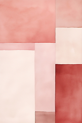 JPG 도형 디자인 분홍색 일러스트 추상 수채화 미술 사람없음 빨간색 혼합 조화 미니멀 국내일러스트 AI일러스트 AI콘텐츠 컬러 무늬 문화예술 파일형식