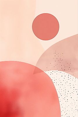 JPG 도형 디자인 분홍색 일러스트 추상 수채화 미술 사람없음 빨간색 혼합 조화 미니멀 국내일러스트 AI일러스트 AI콘텐츠 컬러 무늬 문화예술 파일형식