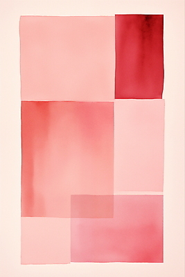 JPG 도형 디자인 분홍색 일러스트 추상 수채화 미술 사람없음 빨간색 혼합 조화 미니멀 국내일러스트 AI일러스트 AI콘텐츠 컬러 무늬 문화예술 파일형식