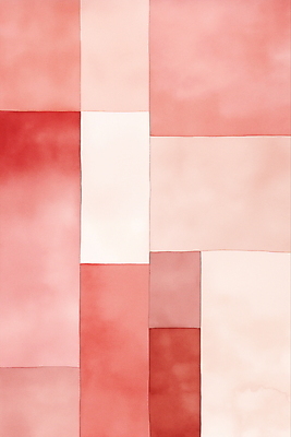 JPG 도형 디자인 분홍색 일러스트 추상 수채화 미술 사람없음 빨간색 혼합 조화 미니멀 국내일러스트 AI일러스트 AI콘텐츠 컬러 무늬 문화예술 파일형식