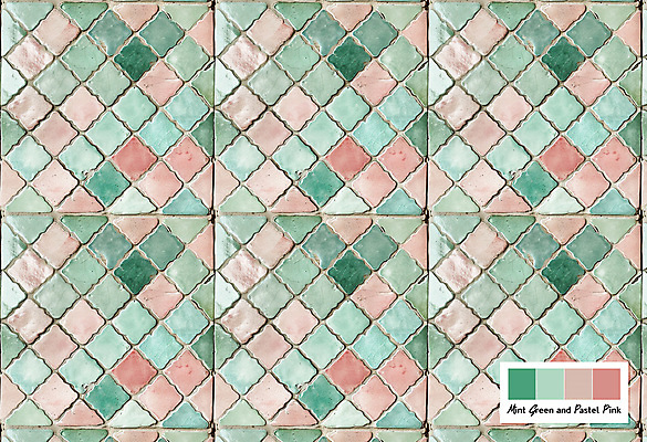 모양 PSD 편집이미지 문양 분홍색 패턴 벽면 사람없음 패턴백그라운드 타일 질감 민트색 이미지편집 벽 컬러 백그라운드 무늬 파일형식