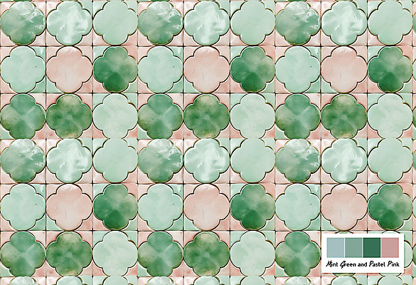 모양 PSD 편집이미지 문양 분홍색 패턴 벽면 사람없음 패턴백그라운드 타일 질감 민트색 이미지편집 벽 컬러 백그라운드 무늬 파일형식