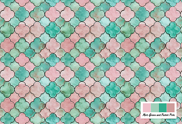 모양 PSD 편집이미지 문양 분홍색 패턴 벽면 사람없음 패턴백그라운드 타일 질감 민트색 이미지편집 벽 컬러 백그라운드 무늬 파일형식