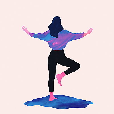 JPG 전신 여자 일러스트 요가 한명 성인 운동 요가자세 균형 집중 자기관리 한발서기 성인여자한명만 국내일러스트 AI일러스트 AI콘텐츠 1 웰빙 포즈 컨셉 건강 서기 사람 여자한명만 성인여자만 파일형식