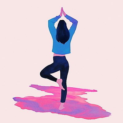 JPG 전신 여자 일러스트 요가 한명 성인 요가자세 영혼 유연 집중 자기관리 한발서기 성인여자한명만 국내일러스트 AI일러스트 AI콘텐츠 1 웰빙 포즈 컨셉 서기 사람 여자한명만 성인여자만 파일형식