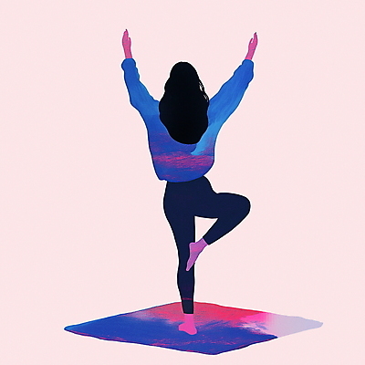 JPG 전신 여자 일러스트 요가 한명 성인 운동 요가자세 균형 집중 자기관리 한발서기 성인여자한명만 국내일러스트 AI일러스트 AI콘텐츠 1 웰빙 포즈 컨셉 건강 서기 사람 여자한명만 성인여자만 파일형식