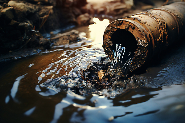 JPG 편집이미지 사람없음 물 환경오염 오염 지저분함 디지털합성 파이프 수질오염 수질 잔물결 편집실사 AI포토 AI콘텐츠 자연요소 물결 컨셉 감각 CG 파일형식