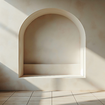 JPG 편집이미지 디자인 건축 벽 백그라운드 실내 그림자 사람없음 햇빛 공간 분위기 디지털합성 모던 아치 질감 편집소스 미니멀 비어있는 편집실사 AI포토 AI콘텐츠 컨셉 내부 태양 CG 파일형식