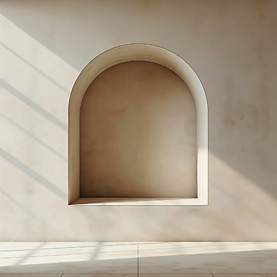 JPG 편집이미지 디자인 건축 벽 백그라운드 실내 그림자 사람없음 햇빛 공간 분위기 디지털합성 모던 아치 질감 편집소스 미니멀 비어있는 편집실사 AI포토 AI콘텐츠 컨셉 내부 태양 CG 파일형식