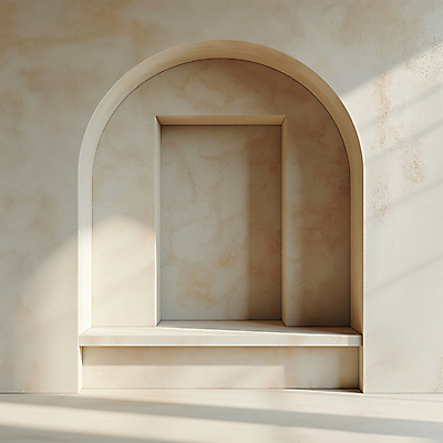 JPG 편집이미지 디자인 건축 벽 백그라운드 실내 그림자 사람없음 햇빛 사각형 공간 분위기 디지털합성 모던 아치 질감 편집소스 미니멀 비어있는 편집실사 AI포토 AI콘텐츠 도형 컨셉 내부 태양 CG 파일형식