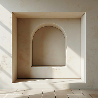 JPG 편집이미지 디자인 건축 벽 백그라운드 실내 그림자 사람없음 햇빛 사각형 공간 분위기 디지털합성 모던 아치 질감 편집소스 미니멀 비어있는 편집실사 AI포토 AI콘텐츠 도형 컨셉 내부 태양 CG 파일형식