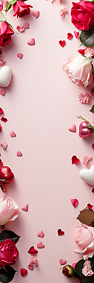 JPG 편집이미지 배너 꽃잎 백그라운드 프레임 사랑 사람없음 장식 빨간색 장미 로맨틱 낭만 하트 축하 디지털합성 편집소스 편집실사 AI포토 AI콘텐츠 모양 꽃 감정 컬러 컨셉 CG 파일형식