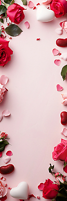 JPG 편집이미지 배너 꽃잎 백그라운드 프레임 사랑 사람없음 장식 빨간색 장미 로맨틱 낭만 하트 축하 디지털합성 편집소스 편집실사 AI포토 AI콘텐츠 모양 꽃 감정 컬러 컨셉 CG 파일형식
