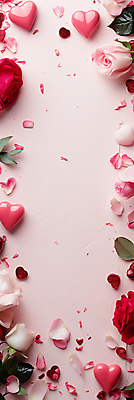 JPG 편집이미지 배너 꽃잎 백그라운드 프레임 사랑 사람없음 장식 빨간색 장미 로맨틱 낭만 하트 축하 디지털합성 편집소스 편집실사 AI포토 AI콘텐츠 모양 꽃 감정 컬러 컨셉 CG 파일형식