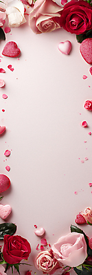 JPG 편집이미지 배너 꽃잎 백그라운드 프레임 사랑 사람없음 장식 빨간색 장미 로맨틱 낭만 하트 축하 디지털합성 편집소스 편집실사 AI포토 AI콘텐츠 모양 꽃 감정 컬러 컨셉 CG 파일형식