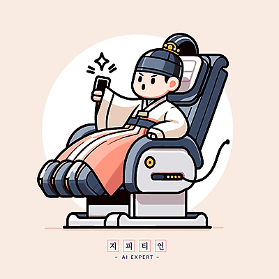 전신 캐릭터 남자 문화 일러스트 한명 들기 사람 성인 스마트폰 디지털 전통의상 한복 스마트 정보화시대 소셜미디어 콘텐츠 성인남자한명만 안마의자 AI_인공지능 일러캐릭터 AI파일 1 한국전통 전통 컨셉 의자 모션 핸드폰 스마트기기 남자한명만 성인남자만 파일형식 벡터