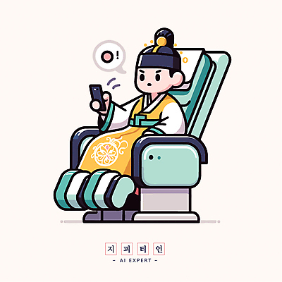 전신 캐릭터 남자 문화 일러스트 한명 들기 사람 성인 스마트폰 디지털 전통의상 한복 스마트 정보화시대 소셜미디어 콘텐츠 성인남자한명만 안마의자 AI_인공지능 일러캐릭터 AI파일 1 한국전통 전통 컨셉 의자 모션 핸드폰 스마트기기 남자한명만 성인남자만 파일형식 벡터