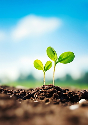 JPG 주간 편집이미지 포스터 자연 하늘 생명 사람없음 야외 빛 햇빛 새싹 흙 봄 성장 광합성 편집실사 AI포토 AI콘텐츠 자연요소 식물 계절 태양 CG 생태계 파일형식