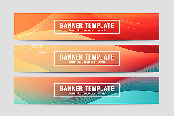 템플릿 디자인 배너 배너템플릿 가로배너 물결 백그라운드 곡선 그래픽백그라운드 추상 사람없음 그래픽 컬러풀 현수막 웨이브 배너세트 AI파일 선 컬러 무늬 가로 세트 파일형식 벡터