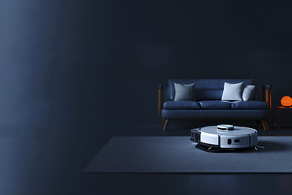 JPG 편집이미지 쿠션 거실 사람없음 소파 카펫 청소 청소로봇 편집실사 AI포토 AI콘텐츠 의자 로봇 CG 파일형식