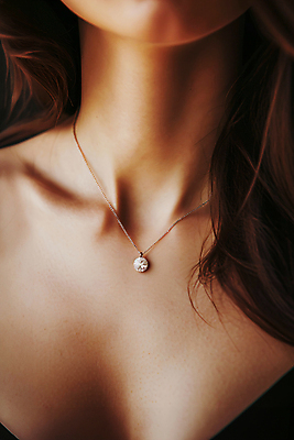 JPG 편집이미지 여자 목걸이 선물 한명 상반신 성인 신체부위 우아함 보석 목 착용 성인여자한명만 편집실사 AI인물포토 AI콘텐츠 1 컨셉 장신구 사람 광석 CG 여자한명만 성인여자만 파일형식 AI포토