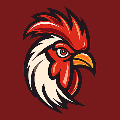 한마리 스티커 일러스트 사람없음 머리 닭 심볼 부리 닭벼슬 국내일러스트 AI파일 1 조류 신체부위 파일형식 벡터