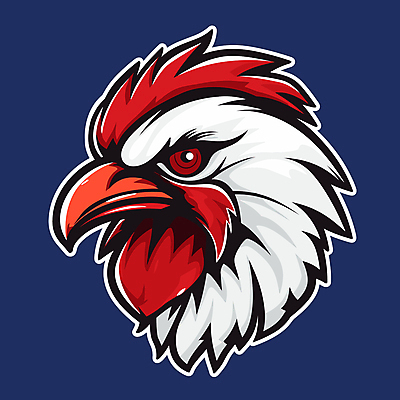 한마리 스티커 일러스트 사람없음 머리 닭 심볼 부리 닭벼슬 국내일러스트 AI파일 1 조류 신체부위 파일형식 벡터