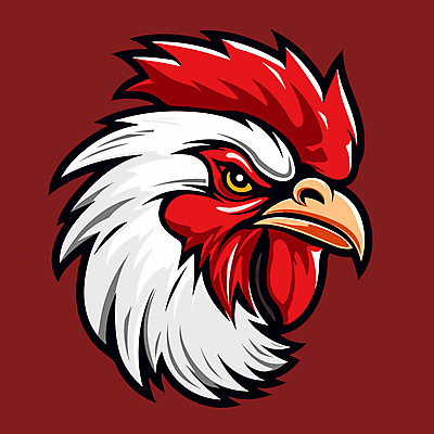 한마리 스티커 일러스트 사람없음 머리 닭 심볼 부리 닭벼슬 국내일러스트 AI파일 1 조류 신체부위 파일형식 벡터